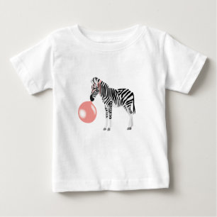 T-shirt Pour Bébé Buble Gum Zebra Blowbble