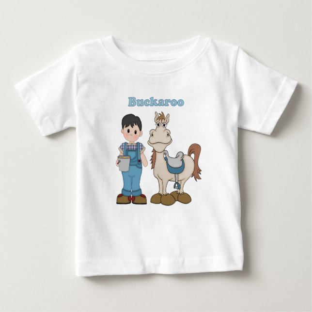 T-shirt Pour Bébé Buckaroo Cowboy (Devant)