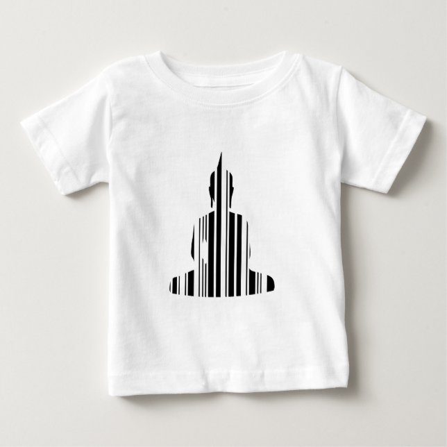 T-shirt Pour Bébé BUDDHA BAR CODE Modèle de code-barres bouddhiste (Devant)