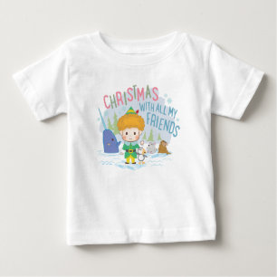 T-shirt Pour Bébé Buddy l'Elfe Noël avec tous mes amis