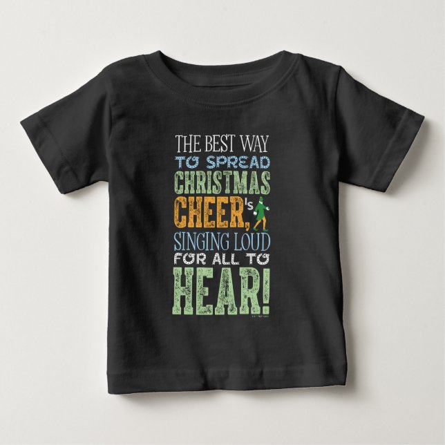 T-shirt Pour Bébé Buddy the Elf | Christmas Cheer Quote (Devant)