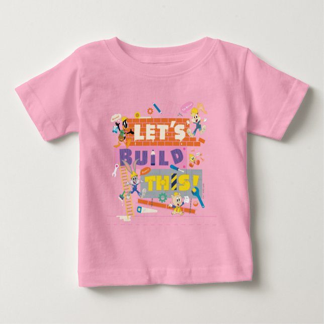 T-shirt Pour Bébé BUGS BUNNY BUILDERS™| "Construisons ce site" (Devant)