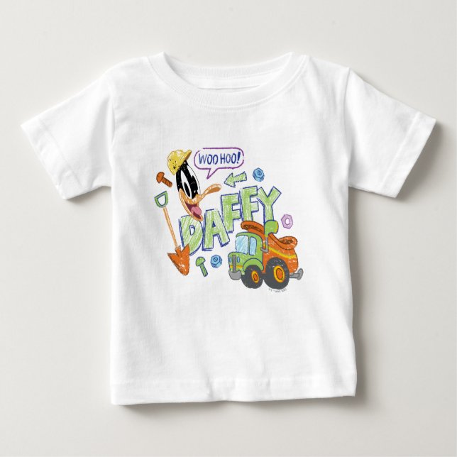 T-shirt Pour Bébé BUGS BUNNY BUILDERS™| DAFFY DUCK™ Sketch Art (Devant)