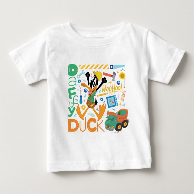 T-shirt Pour Bébé BUGS BUNNY BUILDERS™| Outils de travail DAFFY DUCK (Devant)