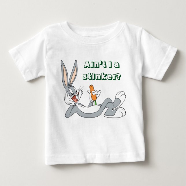 T-shirt Pour Bébé BUGS BUNNY™ Lying Down Eating Carrot (Devant)