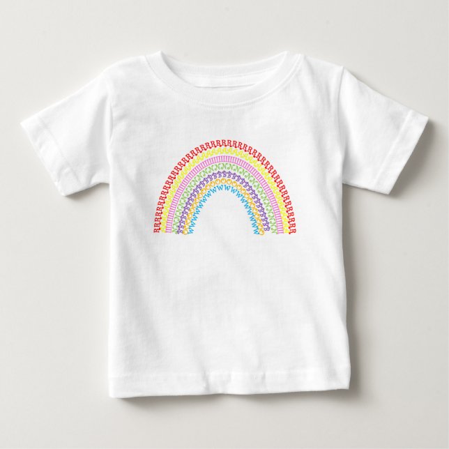 T-shirt Pour Bébé bulbe arc-en-ciel (Devant)