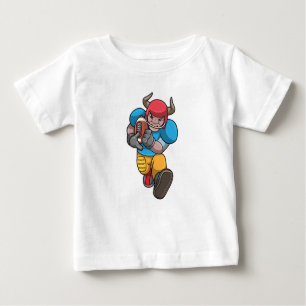 T-shirt Pour Bébé Bull à Sports avec Football & Casque