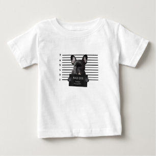 T-shirt Pour Bébé Bulldog Bad Chien Jail Frenchie Chien Maman Lover