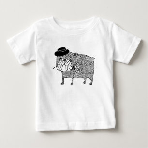 T-shirt Pour Bébé Bulldog déçu : Romance triste