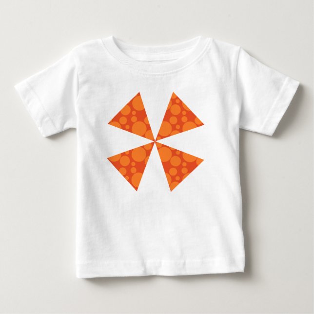 T-shirt Pour Bébé Bulles de savon orange (Devant)