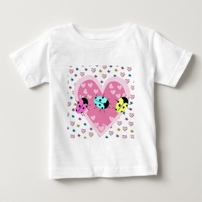 T-SHIRT POUR BÉBÉ BULLES DE VALENTINE (Devant)