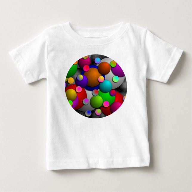 T-shirt Pour Bébé Bulles par Kenneth Yoncich (Devant)