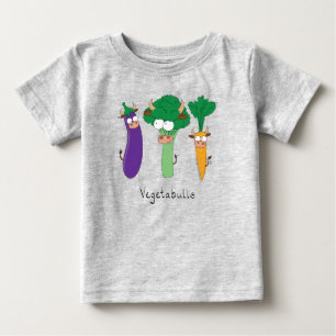 T-shirt Pour Bébé Bulls à légumes T-shirt bébé amusant