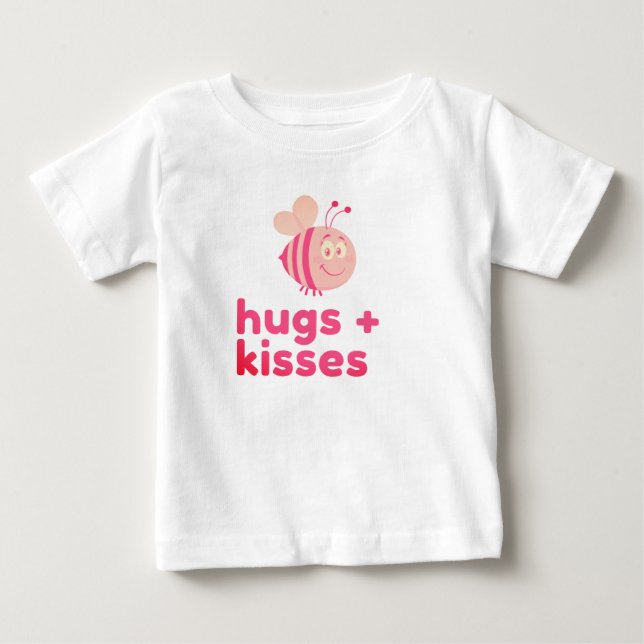 T-shirt Pour Bébé Bumble Bebeth Hugs Et Baisers (Devant)