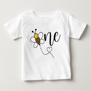 T-shirt Pour Bébé Bumble Bee Thème ONE 1er anniversaire bébé