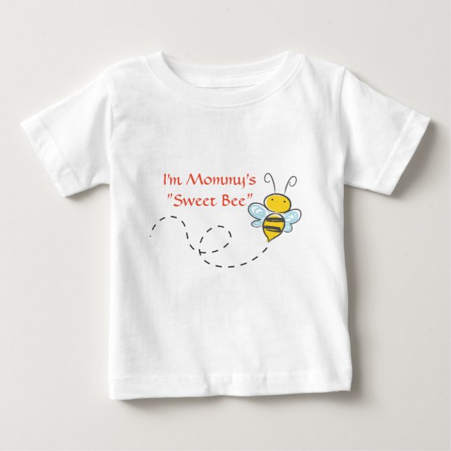 T-shirt Pour Bébé Bumblebee joueur Abeille douce  (Devant)