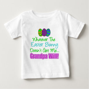 T-shirt Pour Bébé Bunny de Pâques ne veut pas grand-père