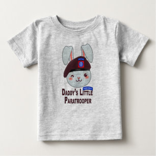 T-shirt Pour Bébé "Bunny, le petit parachutiste de papa"