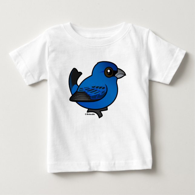 T-shirt Pour Bébé Bunting Indigo (Devant)