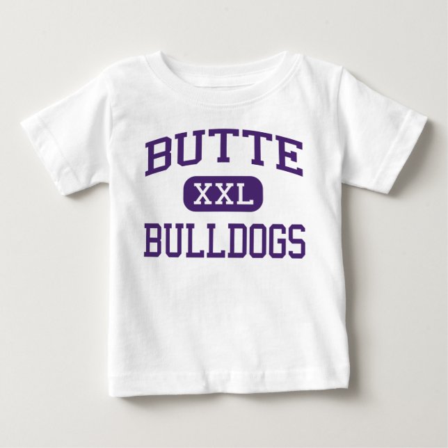 T-shirt Pour Bébé Butte - bouledogues - lycée - butte Montana (Devant)