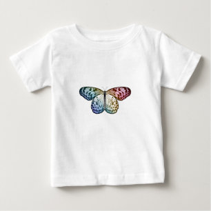 T-shirt Pour Bébé Butterfly Rainbow