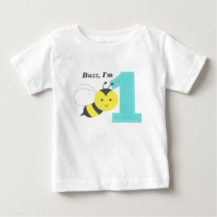 T-shirt Pour Bébé Buzz, je suis un, premier anniversaire, mignonne a