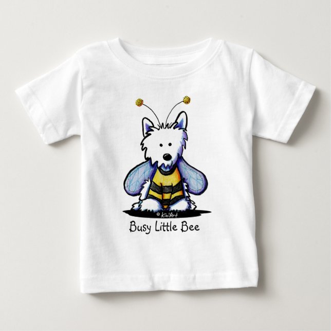 T-shirt Pour Bébé Buzzy Bee Westie (Devant)