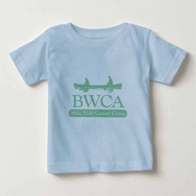 T-shirt Pour Bébé BWCA / Randonnée en canoë de poisson (Devant)