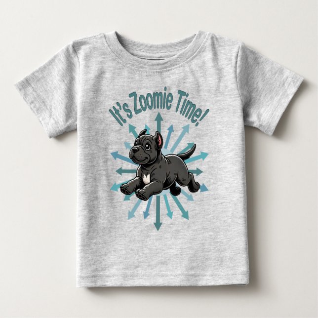 T-shirt Pour Bébé C’est Zoomie Time Cane Corso (Devant)
