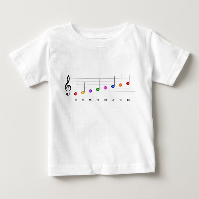 T-shirt Pour Bébé C Grande échelle dans Treble Clef Kids Literacy de (Devant)