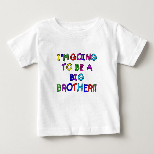 T-shirt Pour Bébé Ça va être un Big Brother (Devant)