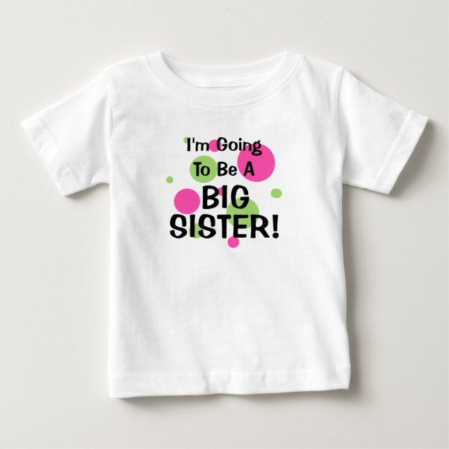 T-shirt Pour Bébé Ça Va Être UNE GRANDE SOEUR ! (Devant)