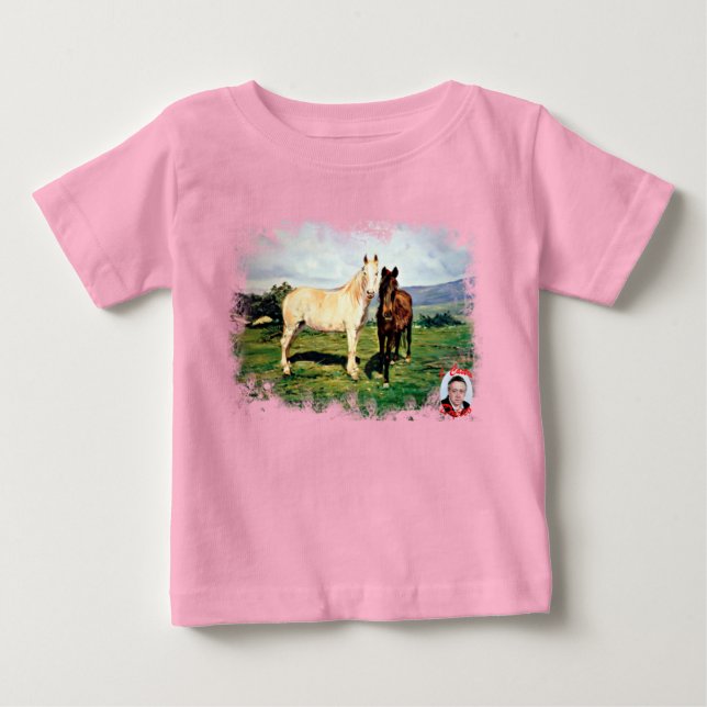 T-shirt Pour Bébé Caballos (Devant)