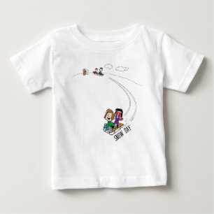 T-shirt Pour Bébé cacahuètes   Arachides Gang Sled Riding