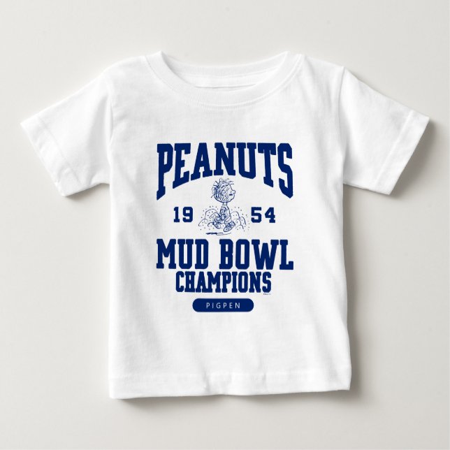 T-shirt Pour Bébé cacahuètes | Champions de bol de linus 1954 (Devant)