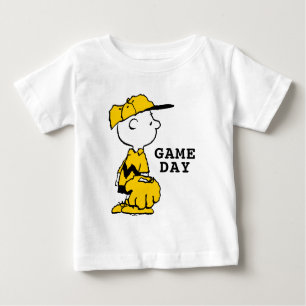 T-shirt Pour Bébé cacahuètes   Charlie Brown Baseball