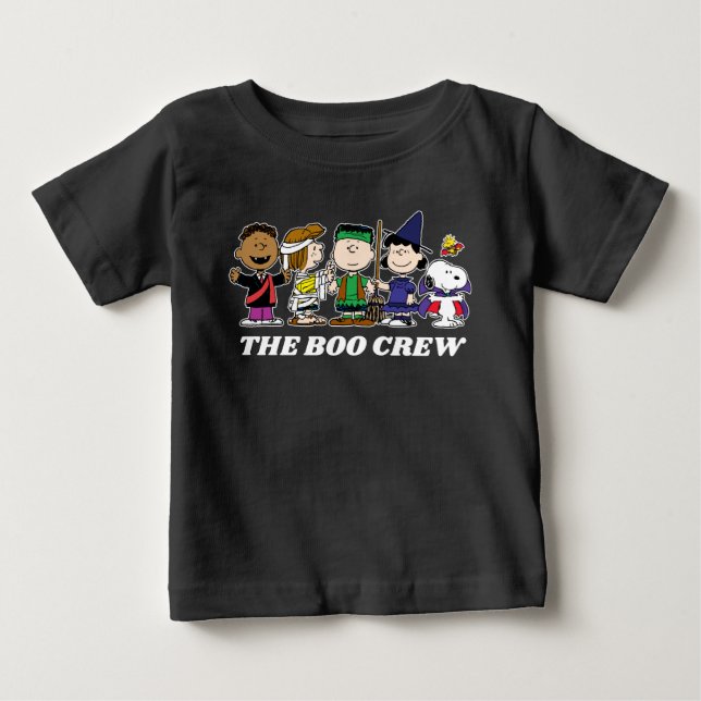 T-shirt Pour Bébé cacahuètes | Halloween L'Équipage Boo (Devant)