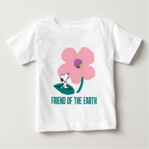 T-shirt Pour Bébé cacahuètes Illustration Nature Rose Flower