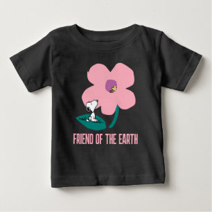 T-shirt Pour Bébé cacahuètes Illustration Nature Rose Flower