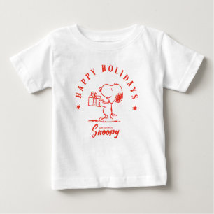 T-shirt Pour Bébé cacahuètes   Joyeuses fêtes de Snoopy
