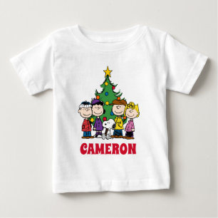 T-shirt Pour Bébé cacahuètes   La Bande autour de l'arbre de Noël