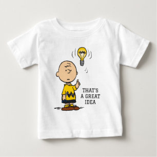 T-shirt Pour Bébé cacahuètes L'idée de l'ampoule de Charlie Brown