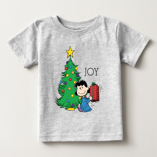 T-shirt Pour Bébé cacahuètes | Lucy Christmas Tree (Devant)