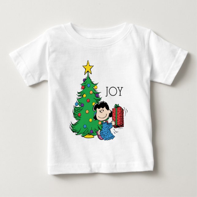 T-shirt Pour Bébé cacahuètes | Lucy Christmas Tree (Devant)