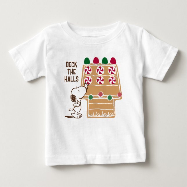 T-shirt Pour Bébé cacahuètes | Maison en pain d'épice (Devant)