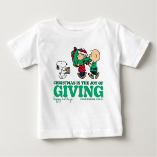 T-shirt Pour Bébé cacahuètes   Noël est la joie de donner