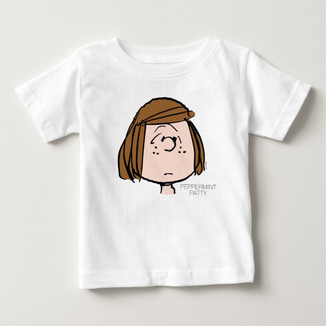 T-shirt Pour Bébé cacahuètes | Peppermenthe Patty Face confuse (Devant)