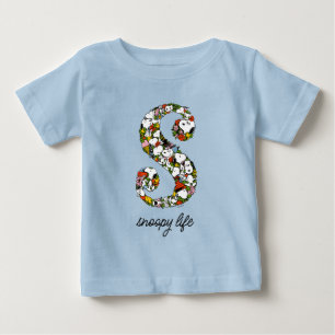 T-shirt Pour Bébé cacahuètes S est pour Snoopy