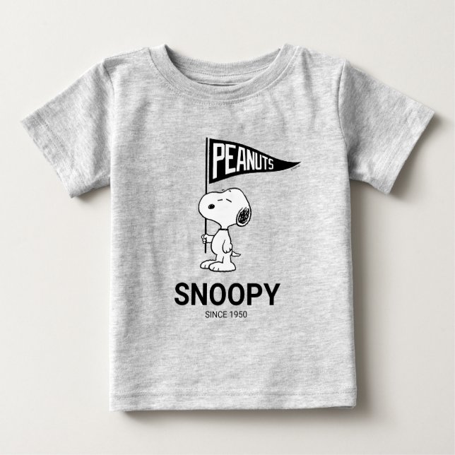T-shirt Pour Bébé cacahuètes | Snoopy Athletic Department (Devant)