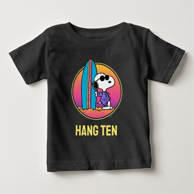 T-shirt Pour Bébé cacahuètes | Snoopy Beach Beagle (Devant)